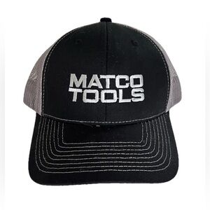 Matco Tools Snapback Trucker Hat Cap OSFA Black Mesh Back Adjustable Mechanic